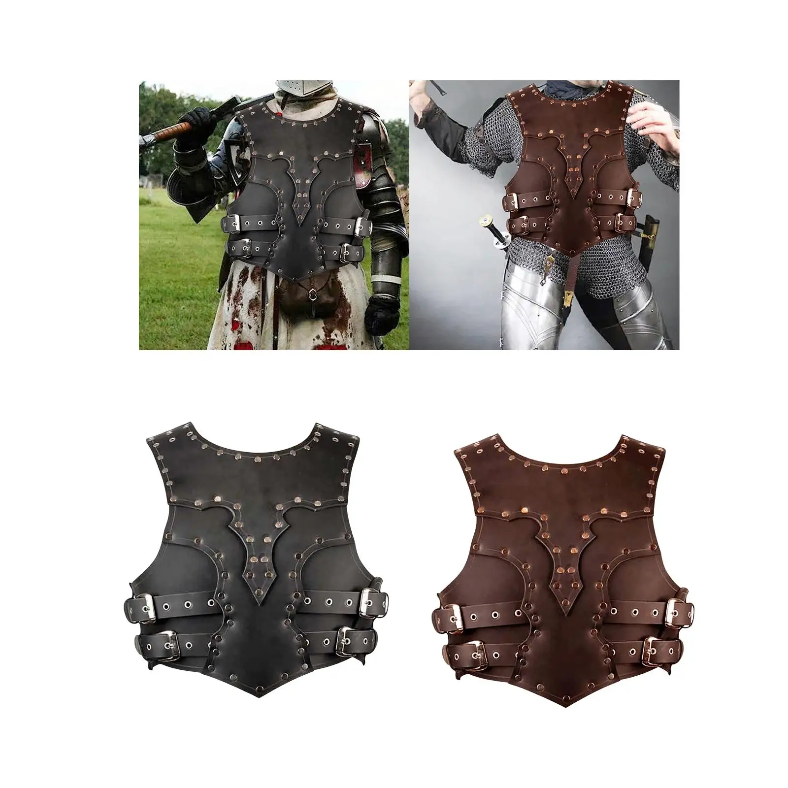 

Medieval Chest Armored Mans Halloween Party for Role Play Adults