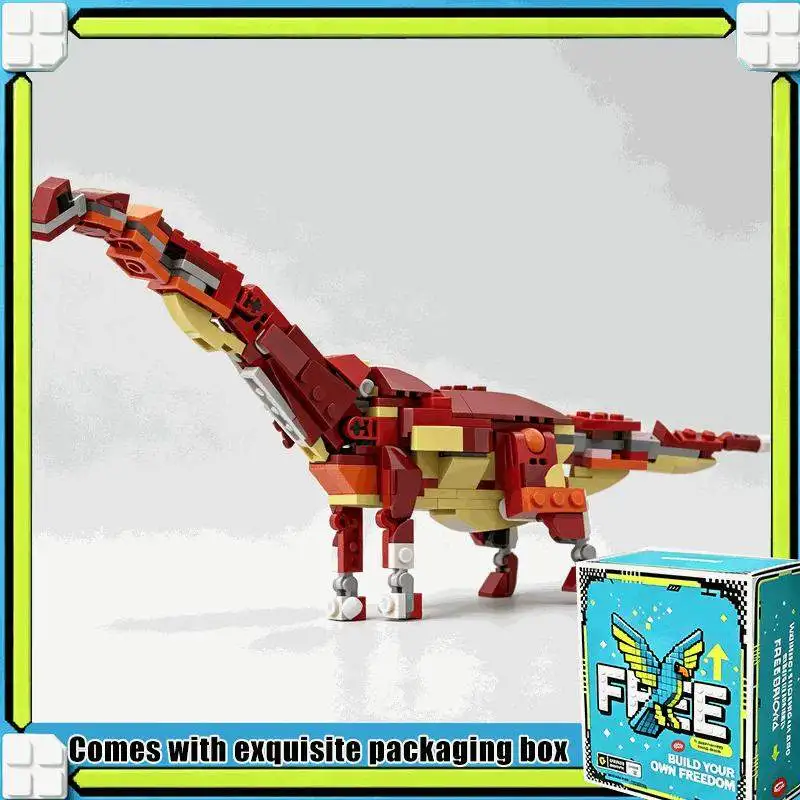 172PCS Paleo Accurate Dreadnoughtus Dinosaur MOC Model Custom Puzzle DIY Building Blocks Set Educational Science Toy Xmas Gift