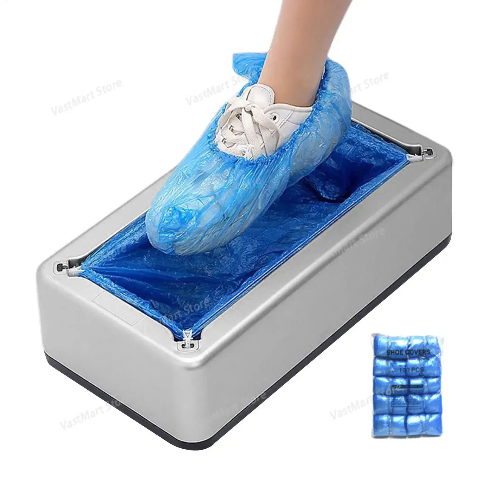 Automatic Shoe Cover Dispenser Machine with 100 Covers Non Slip Dustproof Disposable for Home Office Hospital Lab Entrance