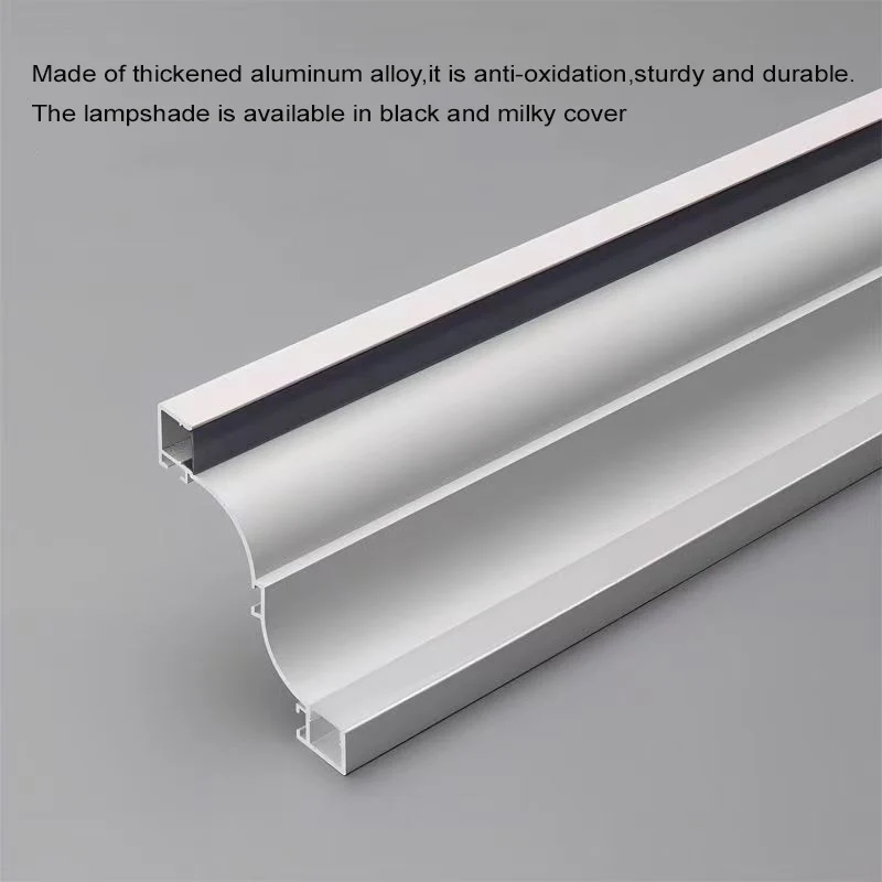 Surface Mounted Aluminum Profiles Led Channel Diffuser Ceiling Top Corner Decoration Line Lamp Bar Home Room Atmosphere Lighting