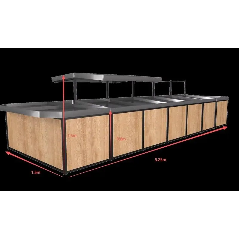 for Supermarket fruit and vegetable display shelves, fresh food store stainless steel commercial shelves, multi-functional