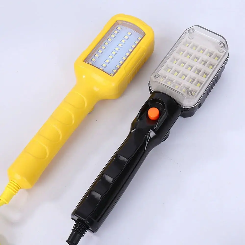 1pc 220V Magnetic Work Light Pure Copper Wire High Brightness Handheld Inspection Lamp Heavy Duty Plug-in Maintenance Work Light