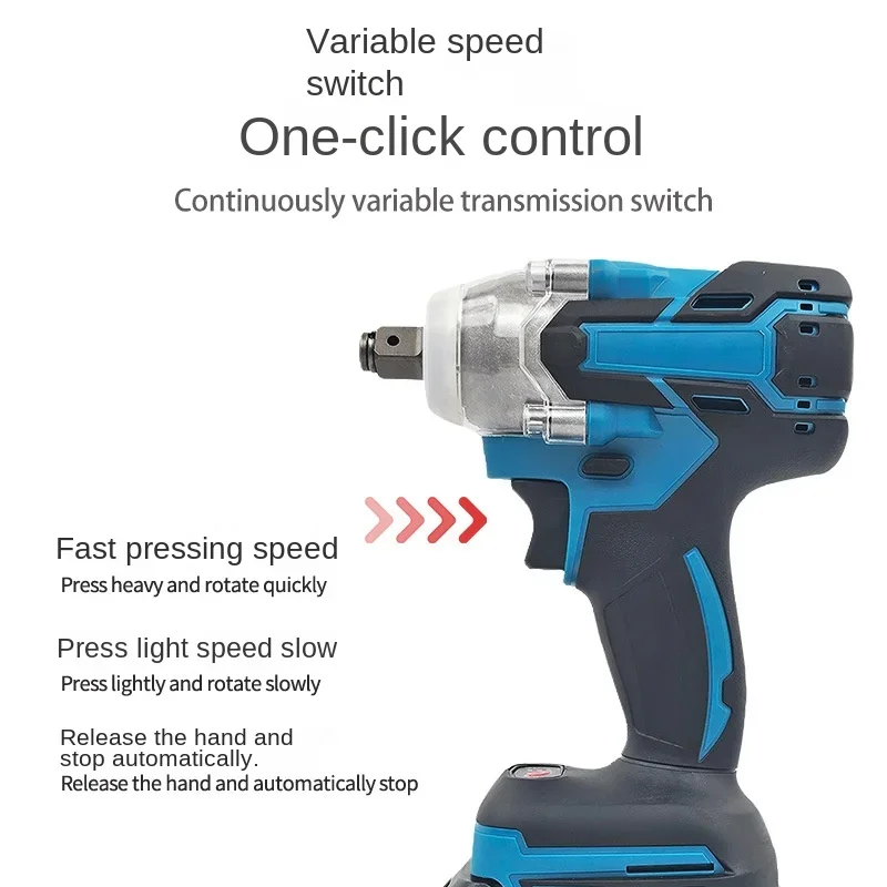 Electric wrench, rechargeable lithium wrench, brushless lithium impact wrench, charging screwdriver, electric screwdriver