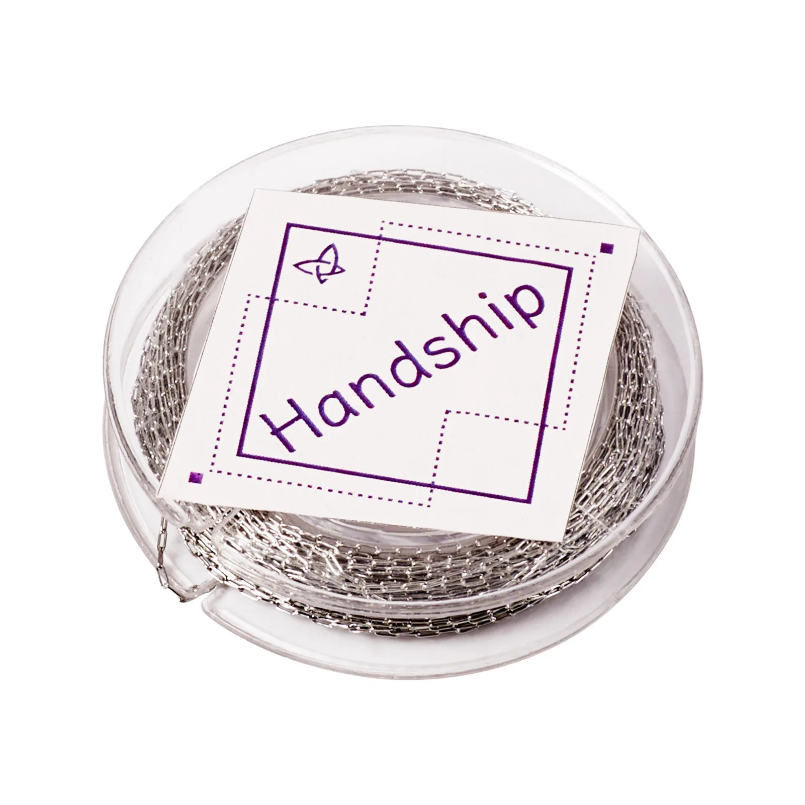 Handship 10m Stainless Steel Cable Chains Soldered Thin Link Chain for Beadable Bracelet Necklace Jewelry Making 1.3x1x0.2mm