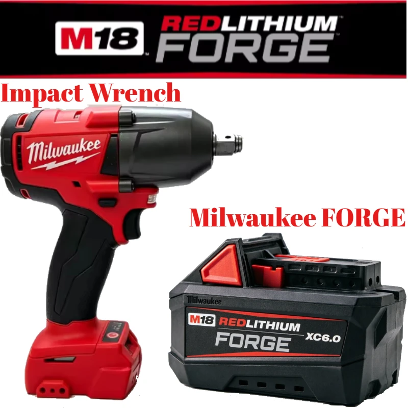 

Original M18 Milwaukee FORGE Lithium Battery Long-Lifetime Forged Pack Oil Dust Resistant Body Continuous Daily Use