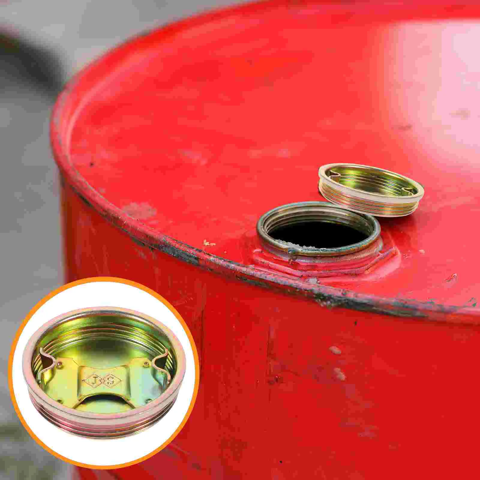 10 Pcs Drum Cover Caps Gallon Barrel Plug Plugs Metal Water Bung Lids Drums Sealing