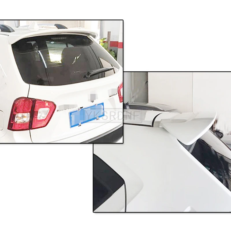 Ignis ABS Plastic Material Car-styling Rear Trunk Boot Roof Spoiler for Suzuki Ignis 2016 2017 2018 2019