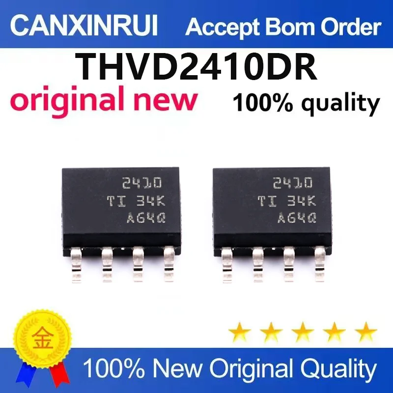 (5pcs-100pcs)New original THVD2410DR SOIC-8 with IEC ESD protection function fault protection transceiver