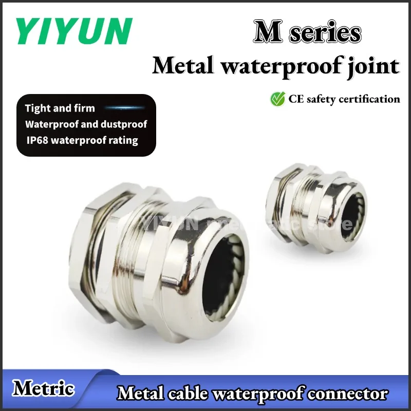 1pc M12 M16 M20 PG7 PG9 PG11 PG13.5 PG16 PG19 PG21 PG25 PG29 Metal Cable Waterproof Connector Joint M PG Series Pipe Fittings
