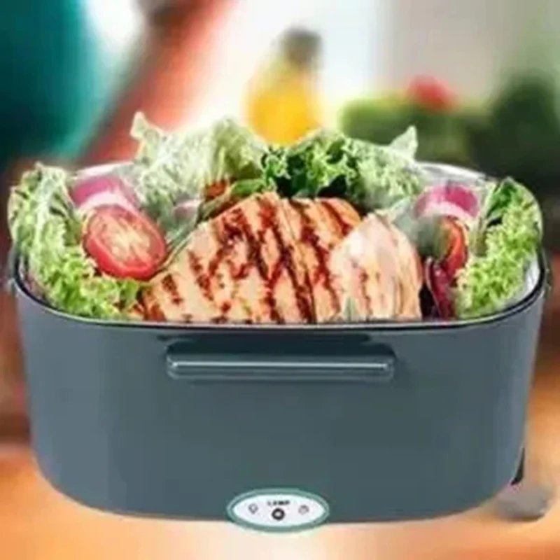 

A27F-Electric Food Heater 1.5 L Lunch Box, Portable Warmer Leak Proof 304 Stainless Steel Liner,For Car Or Home