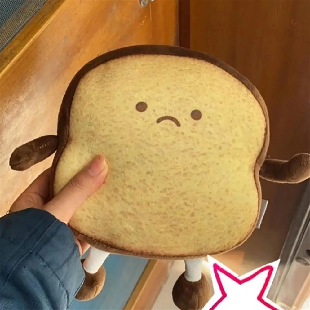 Stuffed Toys Christmas Gift Home Decor Bedroom Decoration Toast Bread  Peluche Doll Stuffed Plushie Bread Slice Pillow