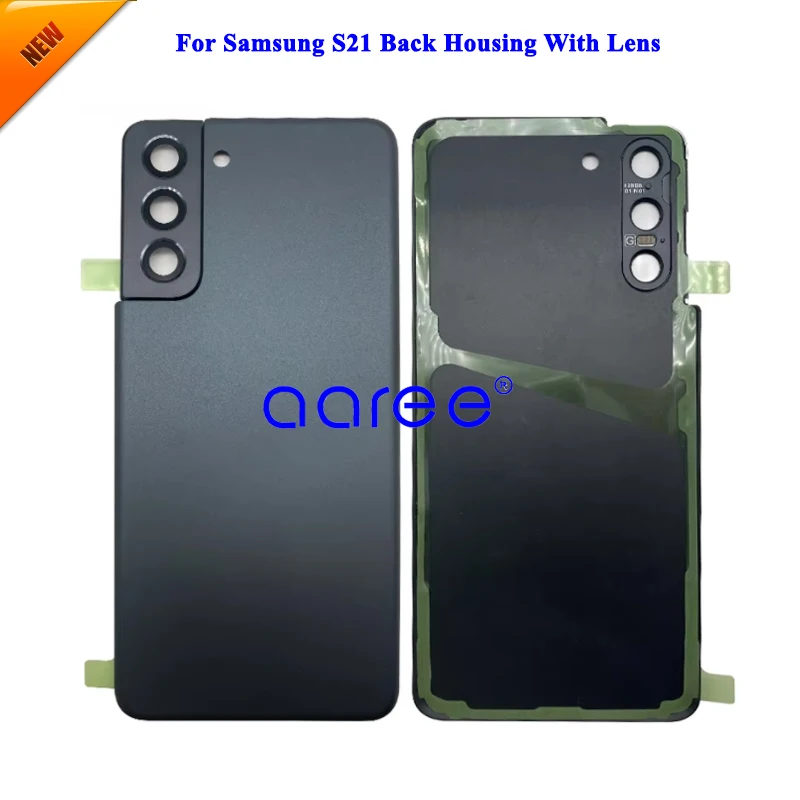 New Model Back Cover housing+Camera lens For SAMSUNG S21 S21 PLUS Back Housing Door With adhesive