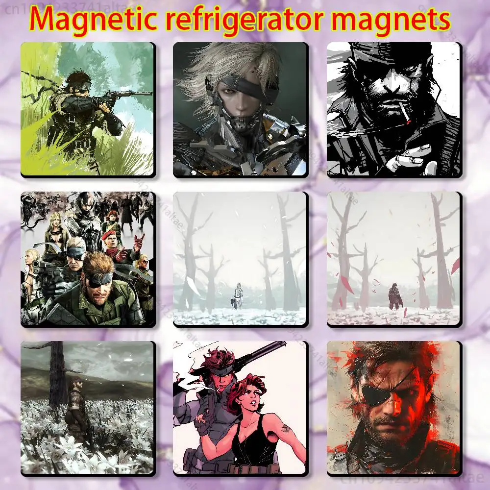 

M-Metal Gear Fridge Magnet Personalized Magnetic Durable Plastic Square Picture Surface Fridge Magnets