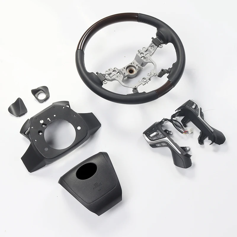 2008-2015 Upgrade 2021 New Style, Wood Texture Steering Wheel for Toyota Land Cruiser 200 LC200 Interior Decoration Accessories