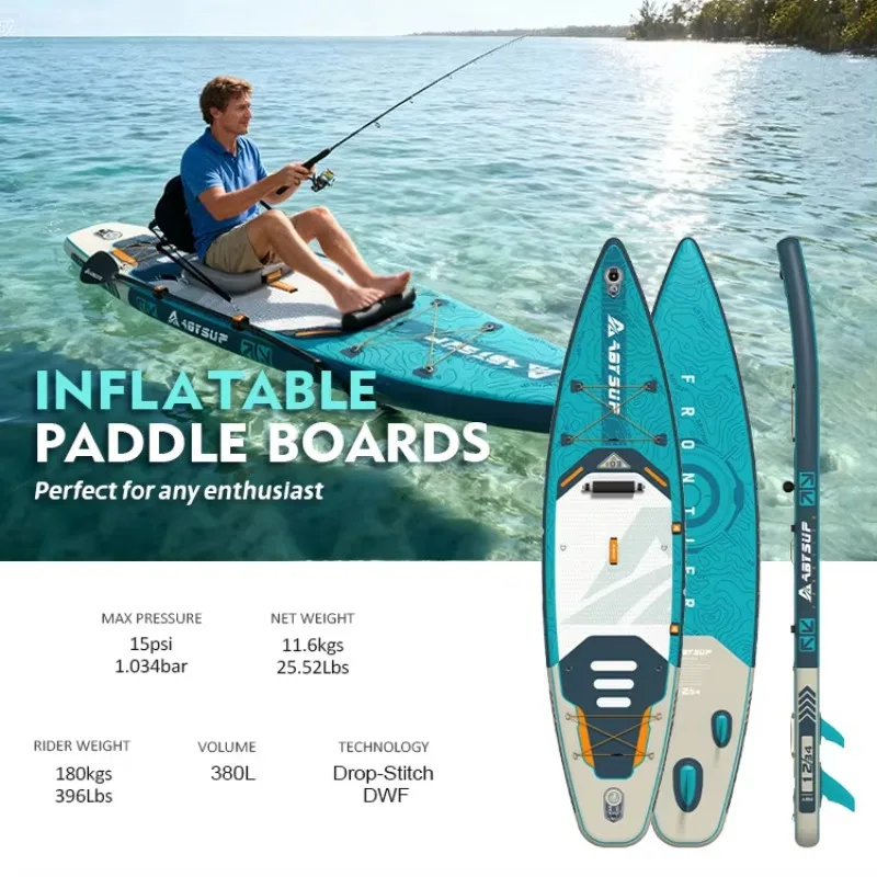 Wholesale Drop Stitch PVC Inflatable Fishing Stand Up Paddle Board Folding Outdoor SUP With Pump & Repair Kit