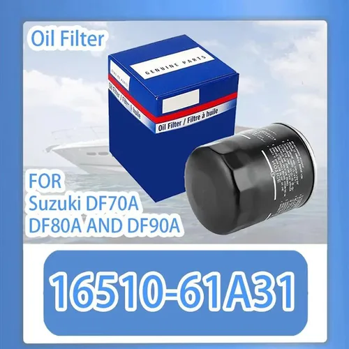 Filtro de aceite fueraborda 16510-61A31 motor de cuatro tiempos para Suzuki DF70A DF80A y DF90A