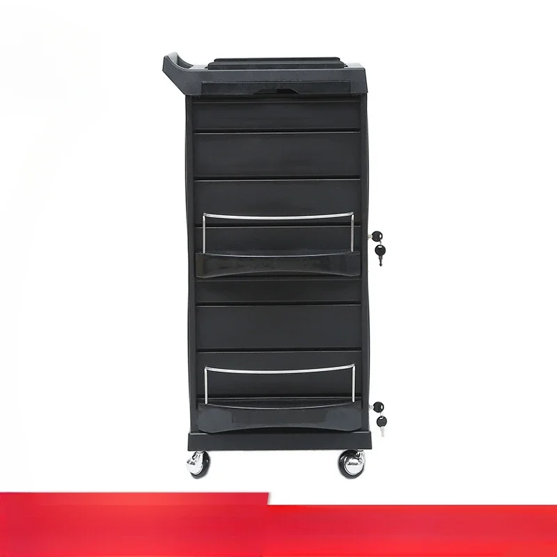 2 hair tools, perm and dye, beauty salon, black multi-layer trolley.