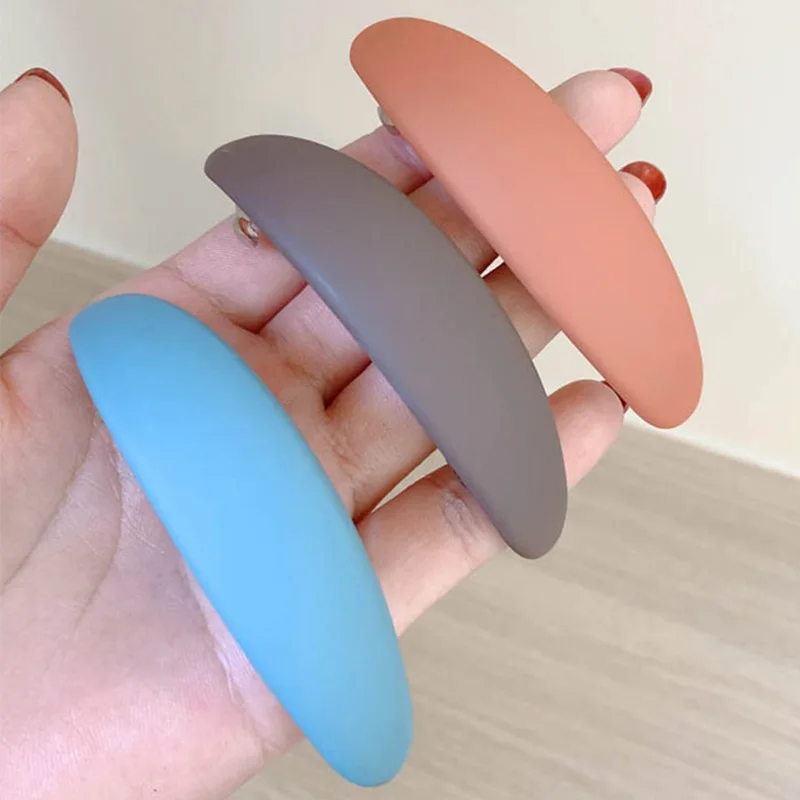 

Acetate Korean Retro Side Snap Clip Simple Versatile Premium For Women Daily Non Slip Soft Grip Comfortable Elastic