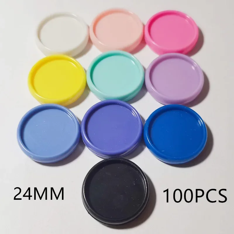 100PCS24MM solid plastic mushroom hole binding ring buckle, loose-leaf notebook storage CD, mushroom hole binding disc.