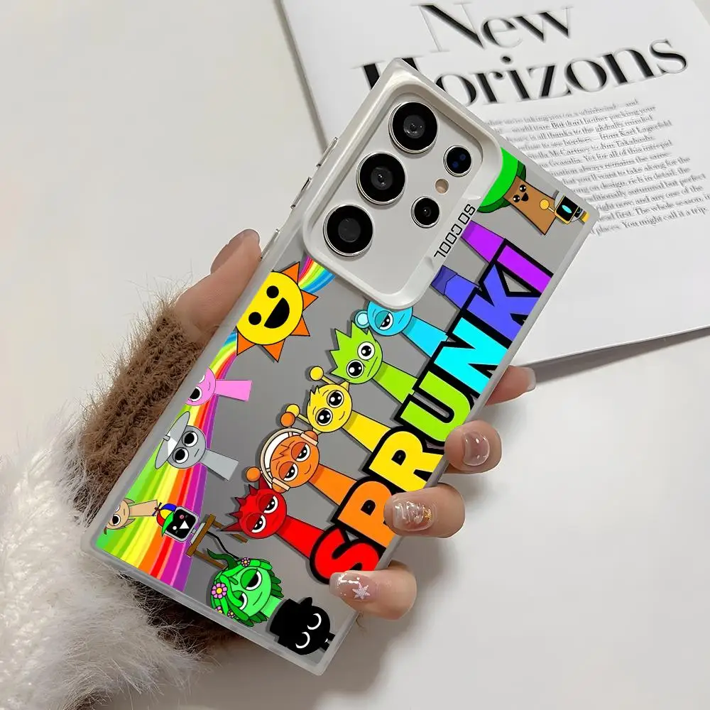 حافظة لهاتف سامسونج جالاكسي S25 Edge S24 S23 S22 S21 S20 Ultra Funda غطاء فضي من السيليكون