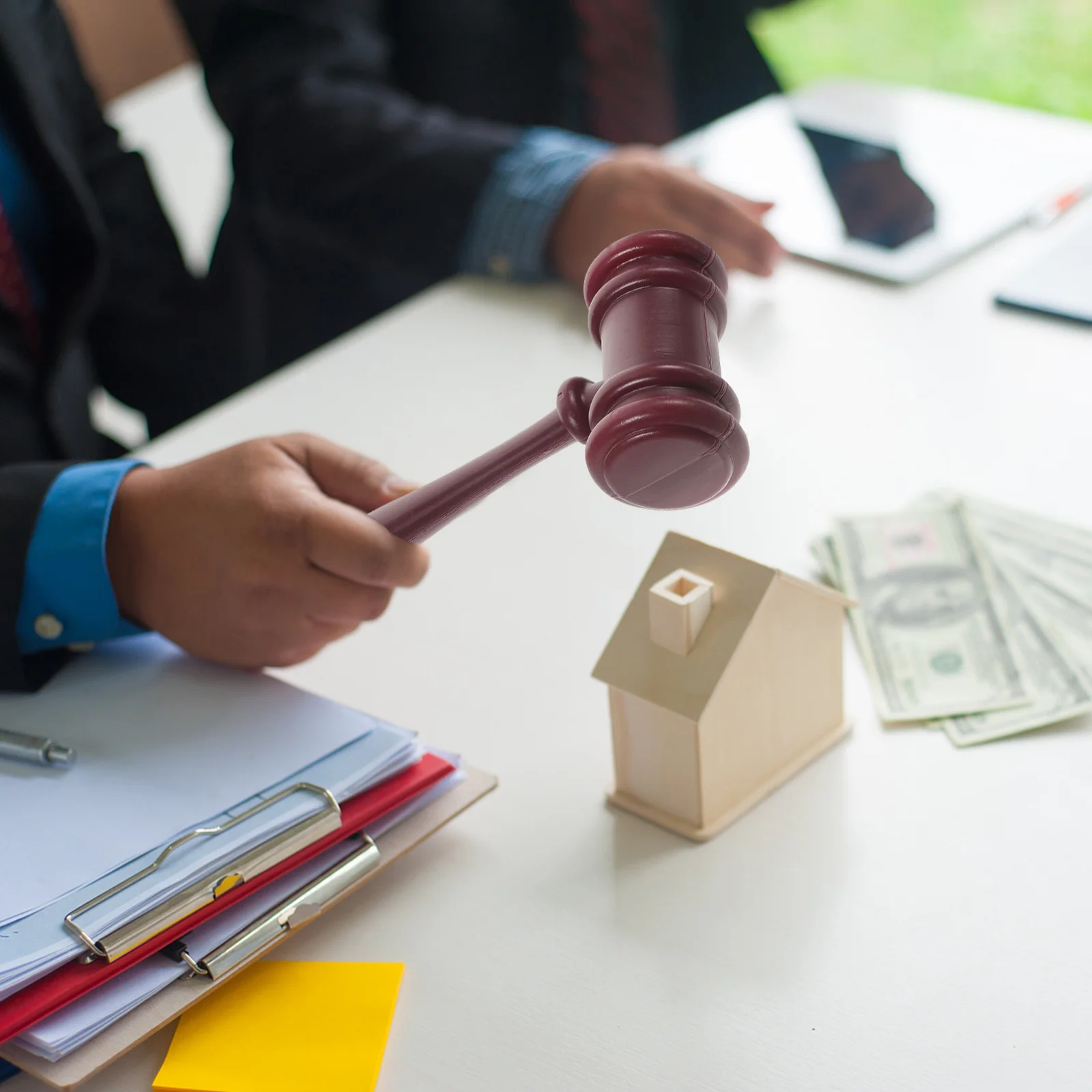 2 قطعة مطرقة القاضي في قاعة المحكمة أدوات مطرقة المزاد الصلبة المحمولة التعليمية الدعائم الحرف هدية للمحترفين القانونيين