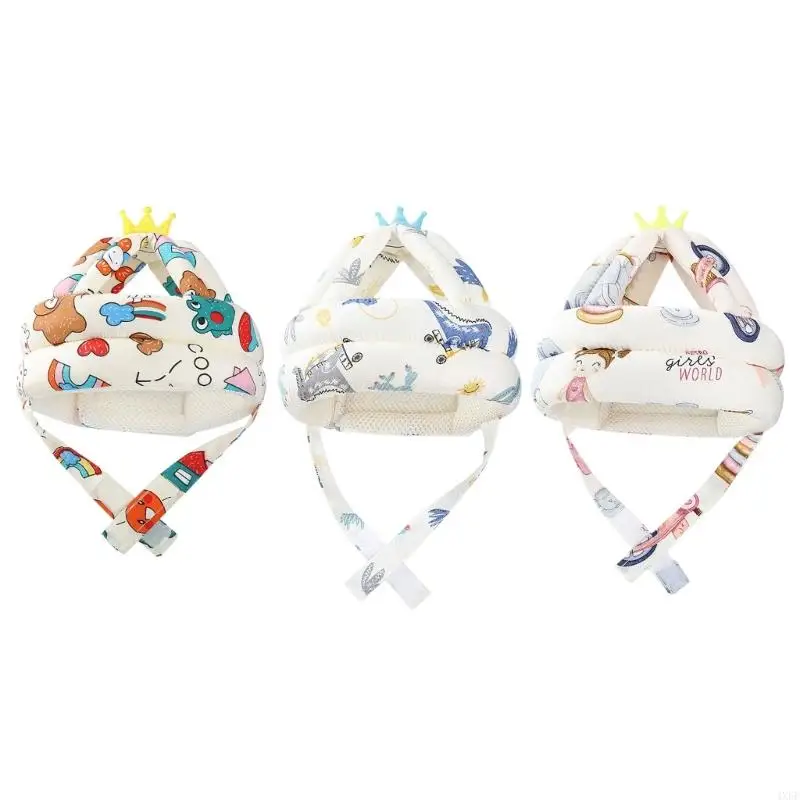 

Adjustable Baby Helmet with Cushioned Padding & Ventilation Cotton Baby Head Guard Helmet for Walking Standing Crawling