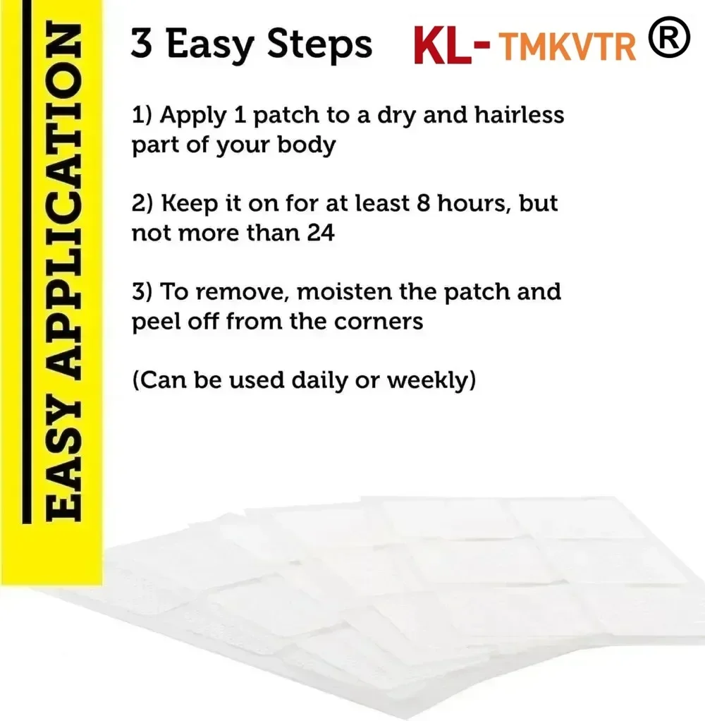 30 Plastry Transdermalne z Cytrynem Potasu dla Kobiet i Mężczyzn - Wspierają Krzęby Nóg i Zdrowie Mięśni