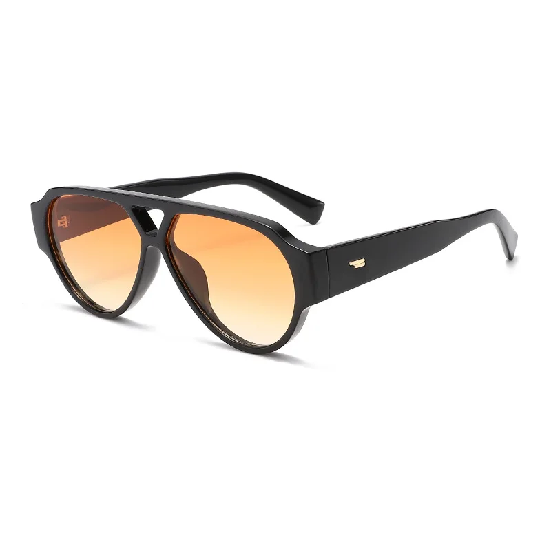 

3635 Oversized Pilot Sunglasses for Men Women, Fashion Double Bridge Sun Glasses, Stylish Personalized Aviator Shades 604455