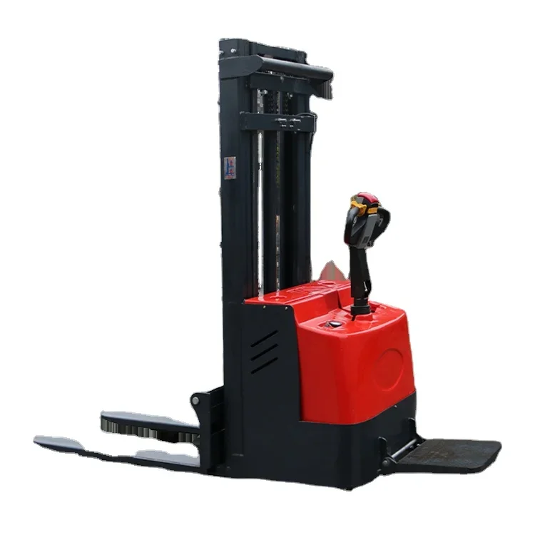 Full Electric Forklift 2ton 1.5 Ton with Lithium Battery Electric Pallet Stacker Driving Stand on Pallet Stacker