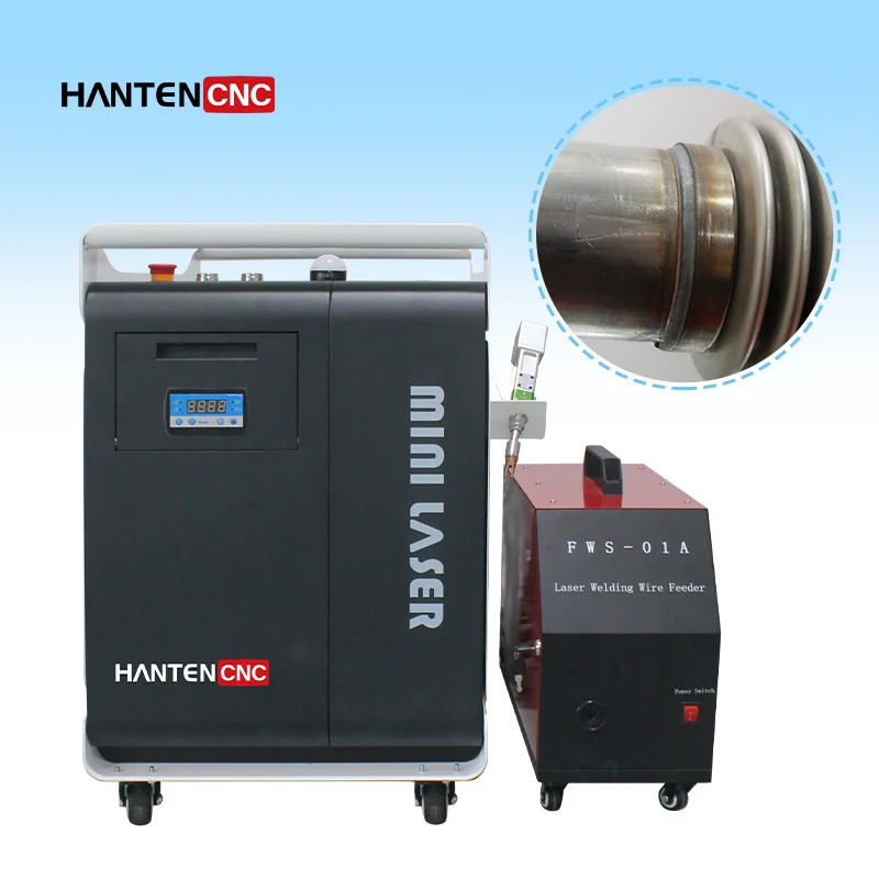 

Hantencnc Air Cooling Laser Welding Machine Portable Fiber Welder with Stable Performance for Long Time Metal Work