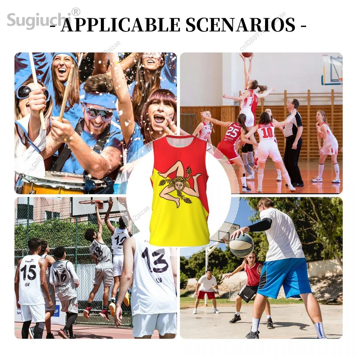 Custom Name Number Sicily Sicilia 3D Flag Sports T-shirts Men Clothing Breathable For Basketball Running Fitness T shirt view 5