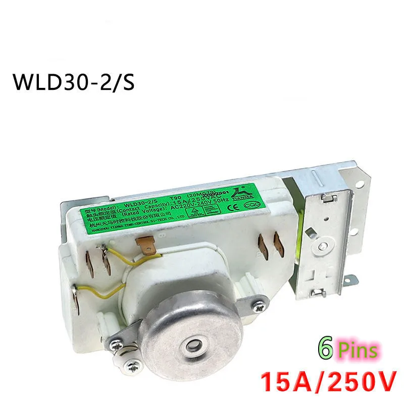 NOVO Temporizador de Micro-ondas WLD30-2/S de 6 Pinos 15A para Alguns Modelos de Micro-ondas Haier, Midea, LG, Galanz - Peças e Acessórios