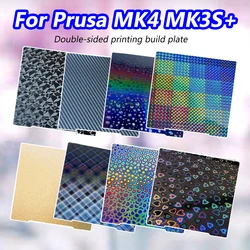 PEI Sheet For Prusa MK4 MK3 Upgrade Build Plate MK3S+ Spring Steel Sheet 241x254mm PEO PET Carbon Firber Double Sided printing