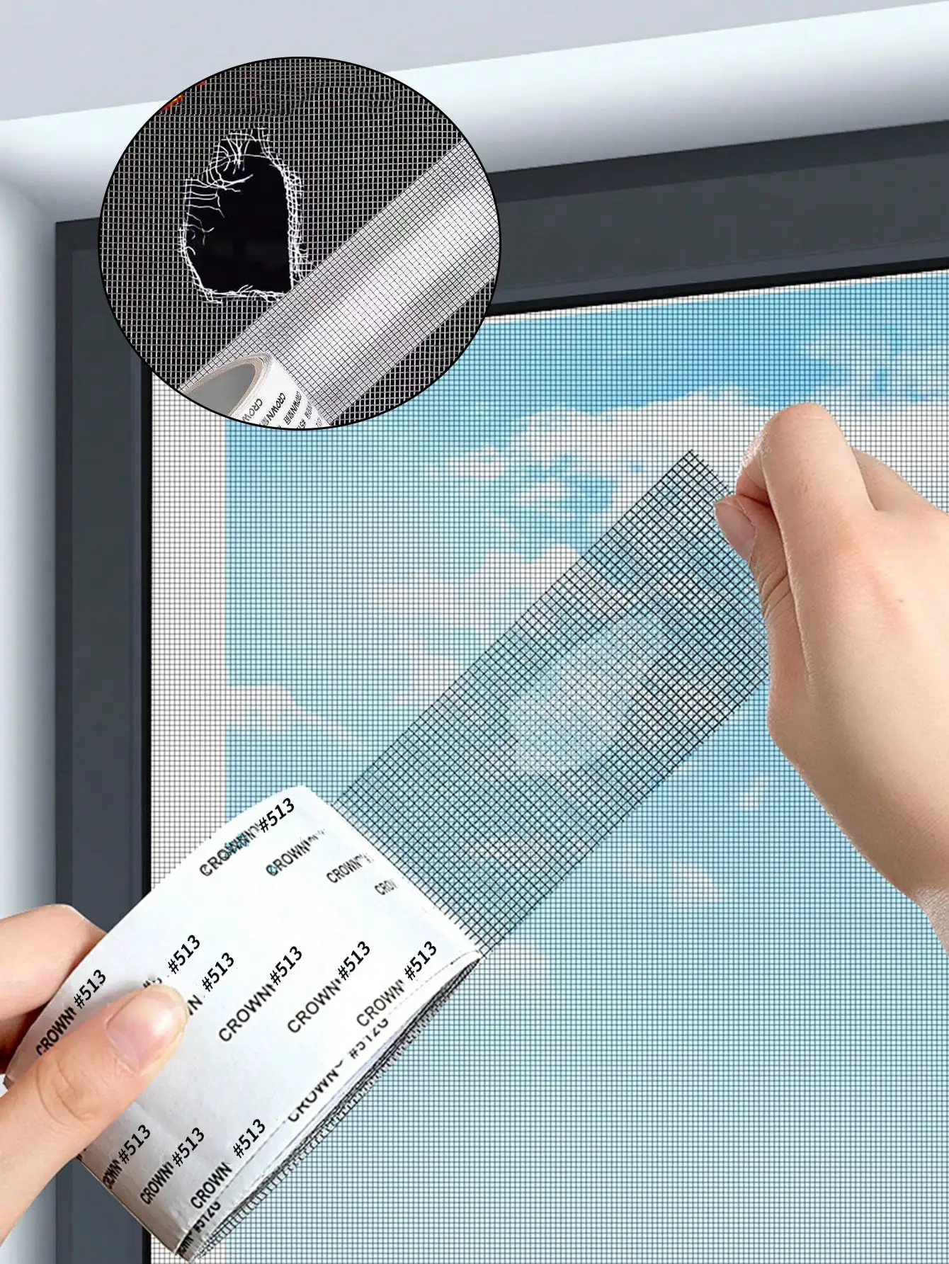 3 Roll Self-Adhesive Window Screen Repair Tape, Anti-Mosquito Net Patch, Waterproof Anti-Rust Wire Mesh Repair Tape