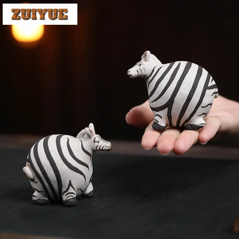 

Ручная работа, толстая зебра, фиолетовая глина, милая лошадь, чай, домашнее животное, ретро, изысканные миниатюры, фигурка чая, игрушки, статуя чая, аксессуары, подарок