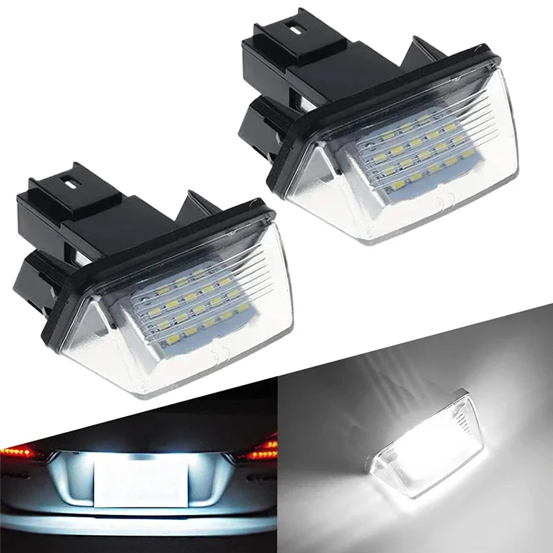 

1pcs LED License Plate Light Number Lamp For Peugeot 206 207 307 308 406 407 5008 For Citroen C3 C4 C5 C6 12V 6500K Xenon White