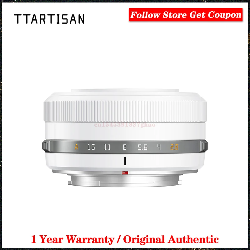 TTArtisan 27 mm F2,8 APS-C Autofokus-Kameraobjektiv für Fujifilm Fuji XF-Halterung für XA7 XT30 XPRO XE4 XS10 Silber/Schwarz
