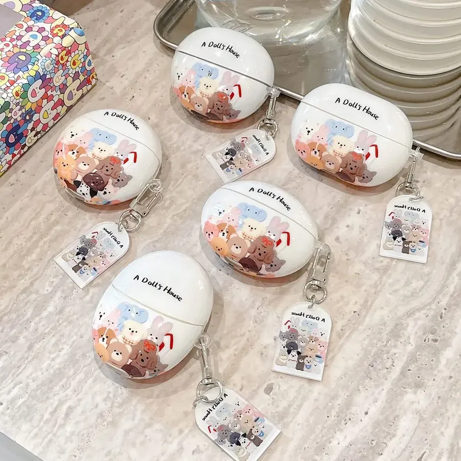 حافظة سيليكون لسماعات freebuds من "واي فاي" 6 ، 5i ، 4 ، 4e ، pro 3 ، freebuds se2 ، freebuds pro3