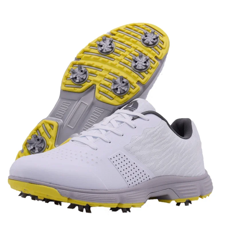 Chaussures de golf coordonnantes professionnelles pour hommes, baskets de marche en plein air, chaussures de jogging, chaussures de sport à pointes, grande taille 39-49