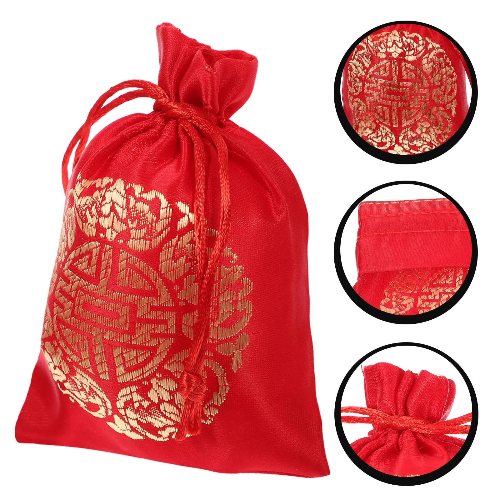 

20Pcs Small Silk Drawstring Bags Jewelry Pouches Gift Storage Candy Wedding Party Favor Packing Bags Jewelry Pouches
