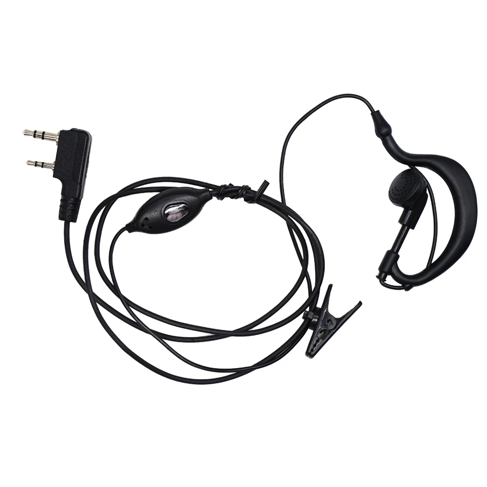 Walkie Talkie Headset Kopfhörer 2 Pin K Port Zwei Weg Ham Radio Lautsprecher Mic Ohrhörer Für Baofeng BF-888S UV5R UV82 BFR5 Kopfhörer – Detail 8