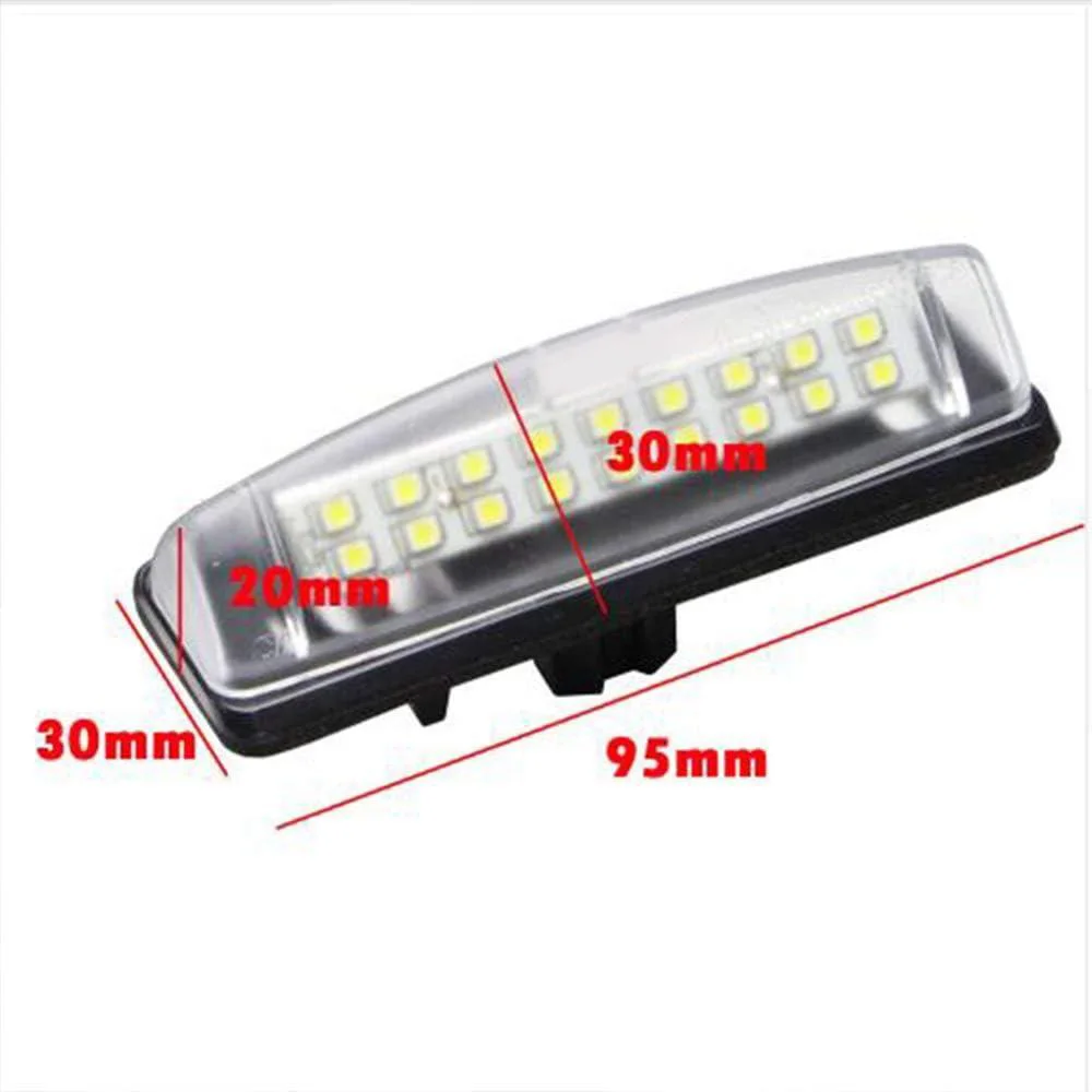 For Toyota Camry/AURION 07 Black 1.68W 0.14A 12V 6500K  License Plate Light view 4