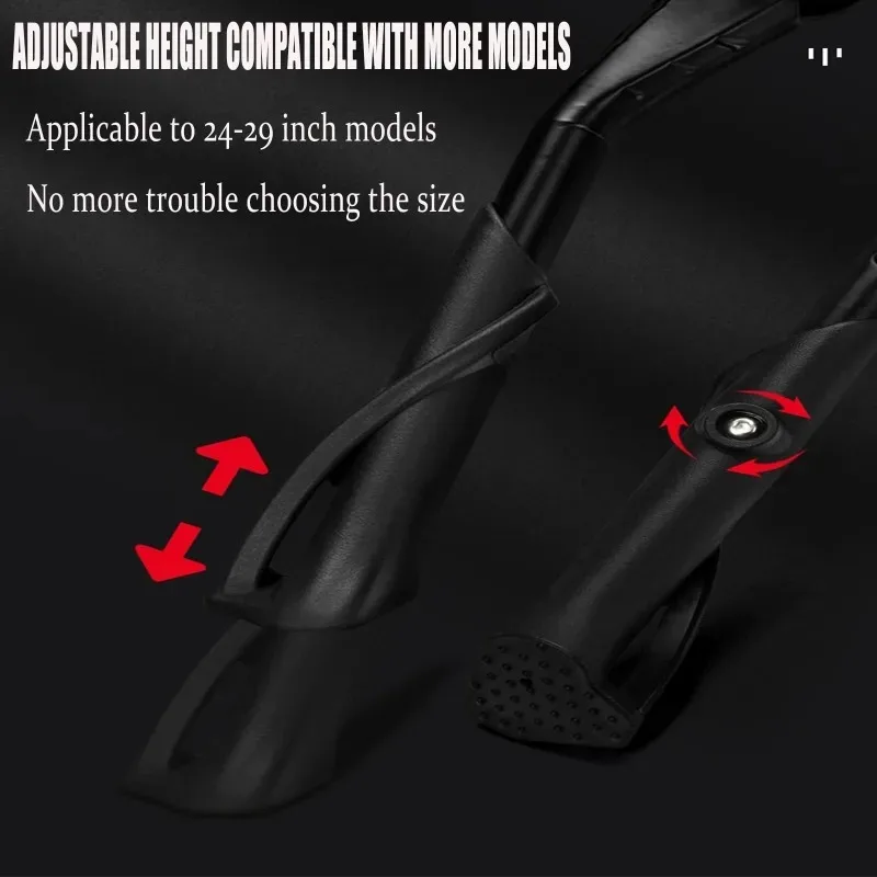 사이클링 애호가를 위한 새로운 제품 산악 자전거 자전거 발 지지대 알루미늄 합금 측면 지지대 레그 브레이스 훌륭한 선물