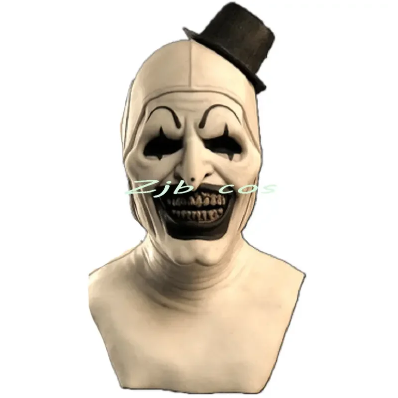 RT01 Clown Joker Cosplay Costume Mask Terrifier Jumpsuit Women Men Halloween Horror Black White Bodysuit TV Art The Clown Cl*Jk2