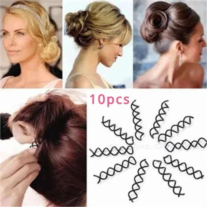 10 teile/satz Einfache Haar Clips Feste Lockenwickler frauen Twisted Kopfbedeckung Frisur Werkzeuge Braut Personalisierte Styling Zubehör