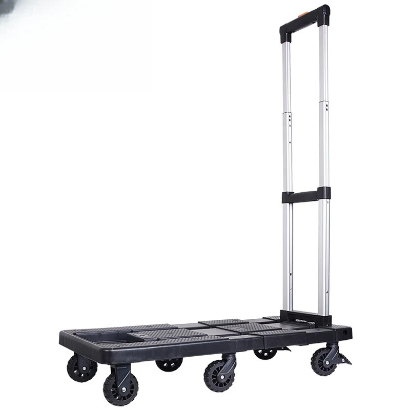 Aluminum Alloy Small Cart Folding Portable Luggage Trolley