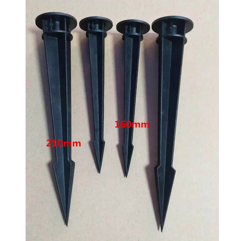 Outdoor Spike Ground Stake Plastic ABS Mud Insertion Pole Sharp Mud Pole Spotlight Tree Light Ground Light Bracket Accessories