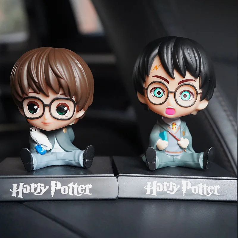 Harry Potter Car Ornaments Shaking Head Hermione Granger Car Decoration Car Interior Accessories Action Figures Model Hottoys