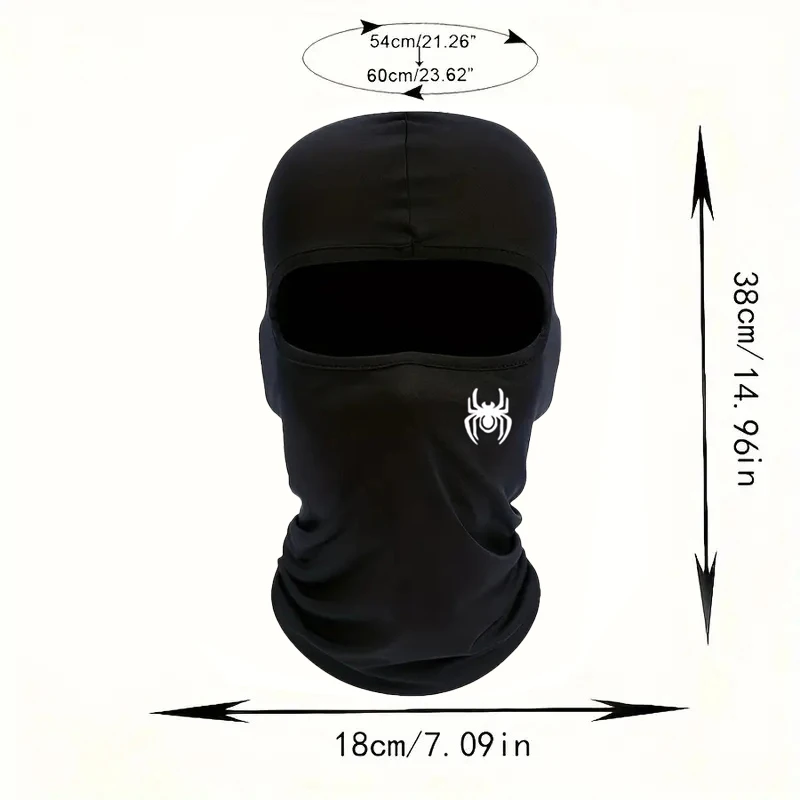 1pc Balaclava Face Masked Hat Rap Balaclava Summer Cooling Neck Gaiter UV Protector for Men Women Outdoor Motorcycle Ski Scarf