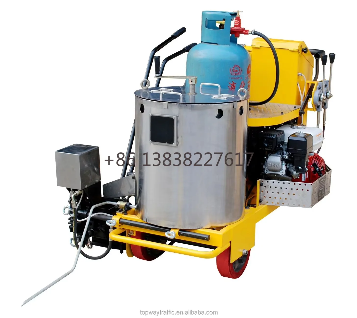 High Efficiency Road Dotted Line Marking Equipment Airless Spraying for Highway Construction Thermoplastic Paint